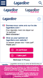 Mobile Screenshot of lagardere.com